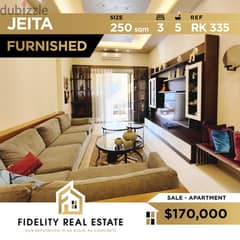 Jeita furnished apartment for sale RK335
