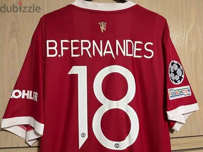 Manchester United Bruno Fernandes player version  adidas full badges