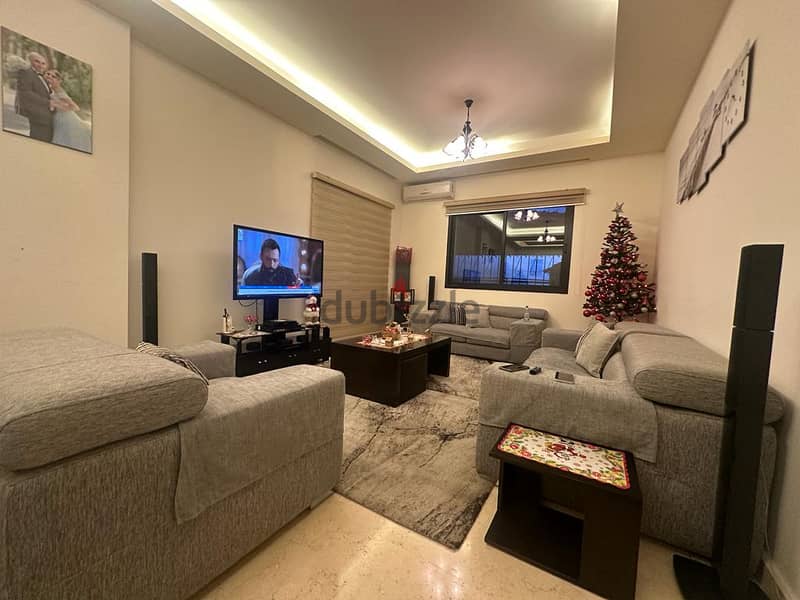 Semi Furnished 125 m2 apartment +115 m2 terrace for sale in Gherfine 4