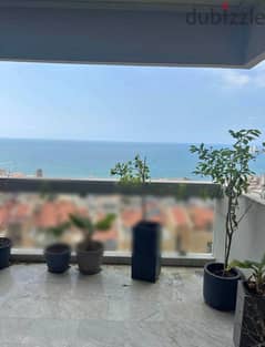 Furnished 250 m2 apartment+open sea view for rent in Sahel Aalma