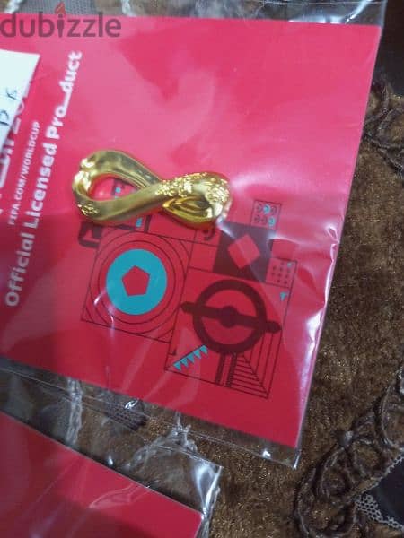 Qatar world cup official collectible pins keychain, ticket for display 5