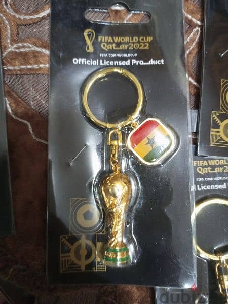 Qatar world cup official collectible pins keychain, ticket for display 8