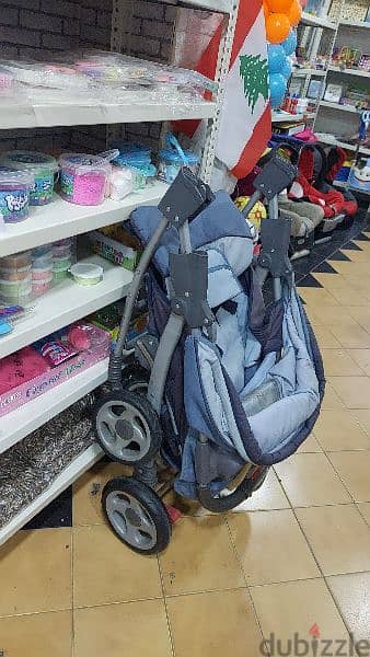 junior's Brand grey and blue in good condition عرباية جونيور 4
