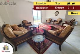 Ballouneh 170m2 | Rent | Open View | Well Maintained | TO | 0