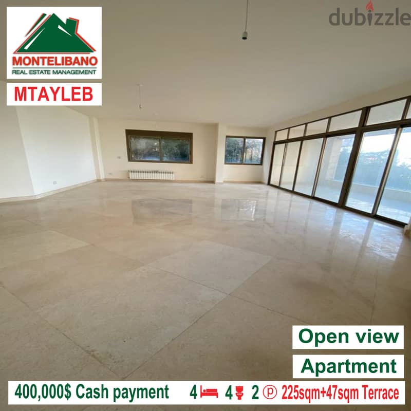 Open view apartment for sale in MTAYLEB!!! 0