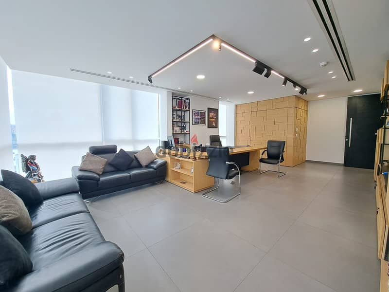 L14012-Decorated Office For Sale In A High-End Tower In Sin Fil 4