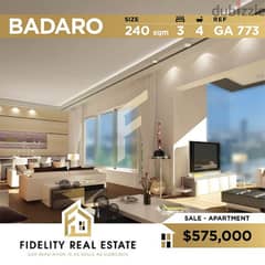 Apartment for sale in Badaro GA773