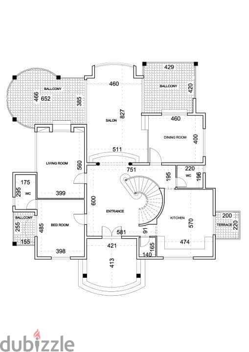3700 m2 villa + terrace for sale in Aley - فيلا مع تراس للبيع في عاليه 3