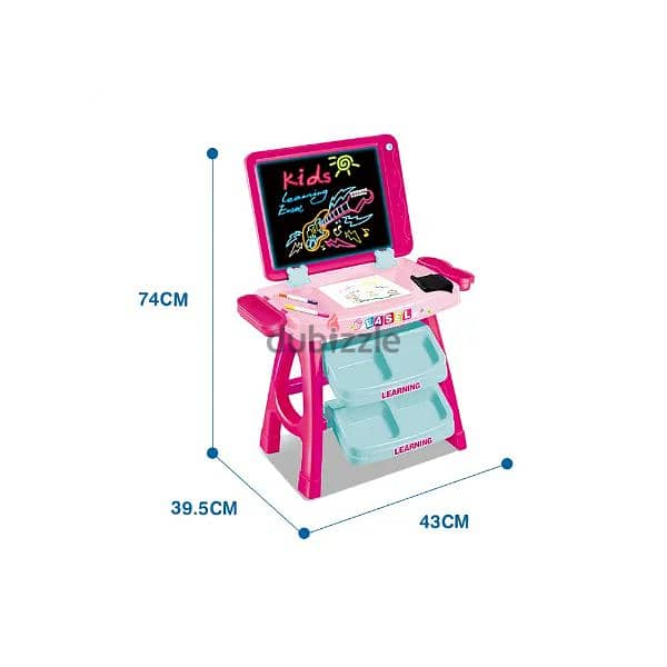 Light Up Learning Board with Easel Storage Box 1