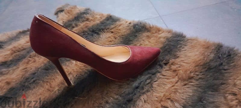 Red Burgundy Velvet Heels 3