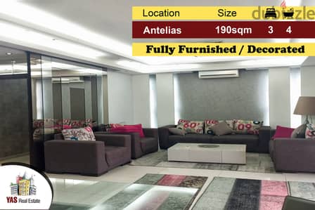 Antelias 190m2 | Well Maintained | Decorated | Fully Furnished | PA|