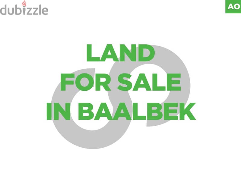 Land for sale in Baalbek/بعلبك REF#AO98981 0