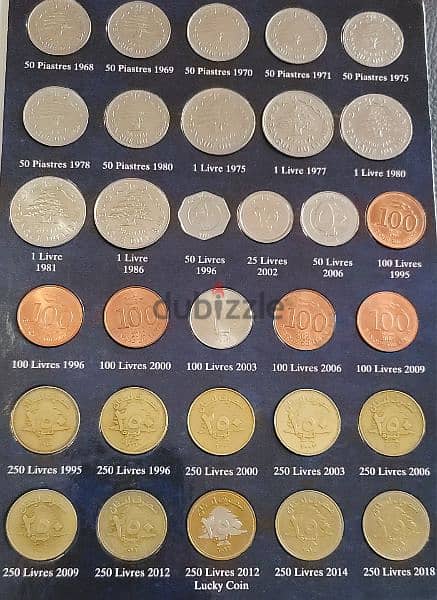 Album Lebanese Coins 1924 to 2018 Full 1