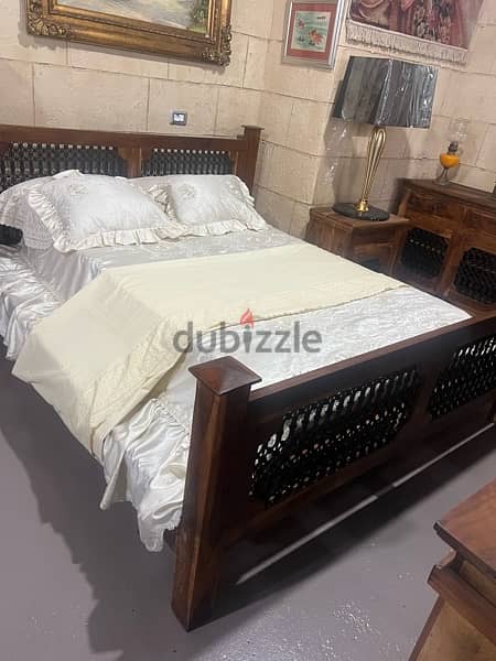 bedroom set wood teak maseef 4