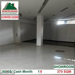 8000$/Cash Month!! ShowRoom for rent in Achrafieh Sassine!!