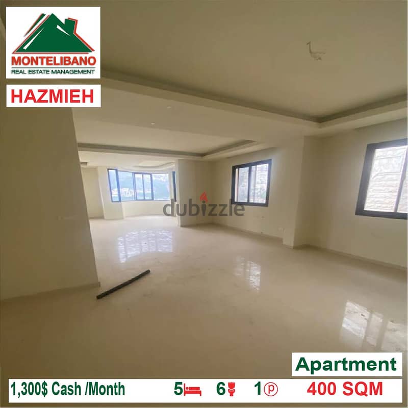 Apartment for rent located in HAZMIEH !!1300$!! 1