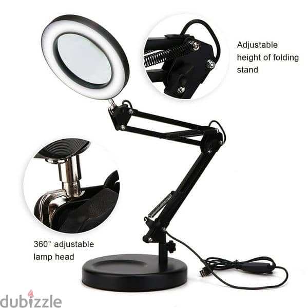 Magnifier Lamp Foldable 5X 0