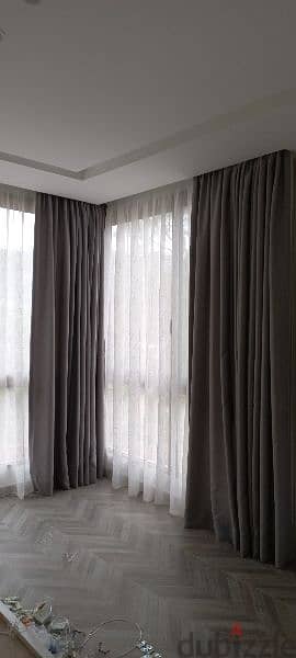 Installing indoor and outdoor curtains, sewing and detailing 1