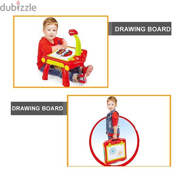 Multi-Function Children Drawing Projector Foldable Desk 2