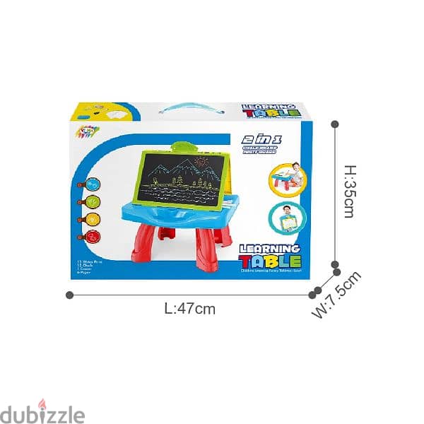 Children 2 in 1 Mangnatic White and Chalk Foldable Board 1