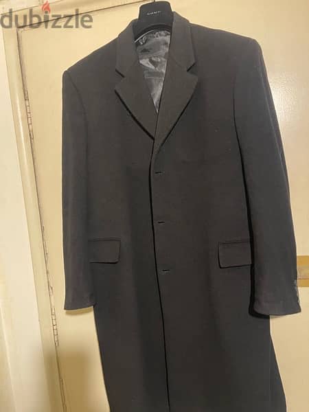 VINCENTI coat black size 54 wool 0