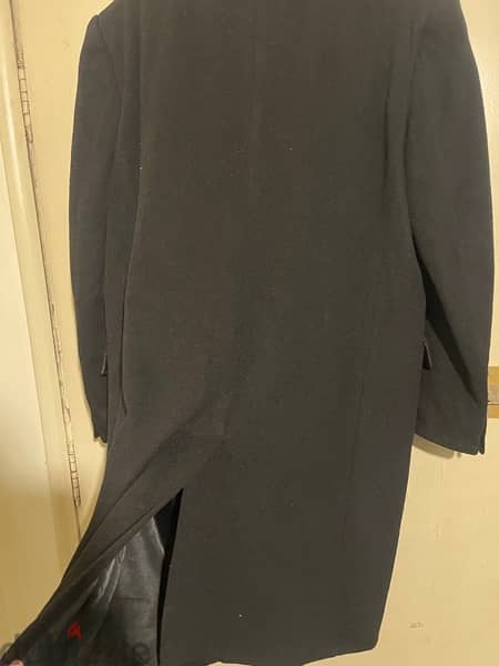 VINCENTI coat black size 54 wool 6