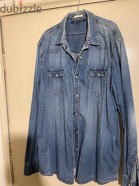 H&M jeans shirt size Xl 0