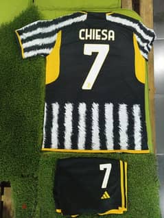 Juventus Chiesa Football Shirt & Short 2023-24 0