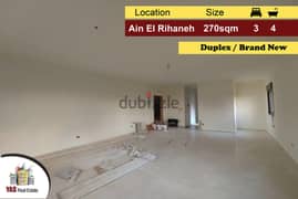 Ain El Rihaneh 270m2 | Duplex | Super Luxurious | Brand New | KS | 0