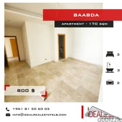 Apartment for rent in Baabda 170 sqm ref#aea16039
