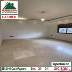 Apartment for sale located in HAZMIEH !!250,000$!!