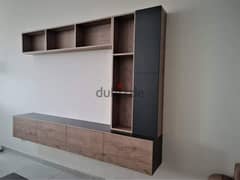 New TV Unit high quality colour black and brown 0