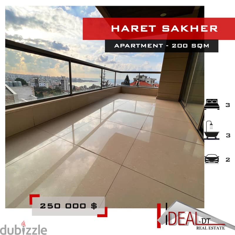 Apartment  for sale in haret sakher 200sqm ref#ma5088 0