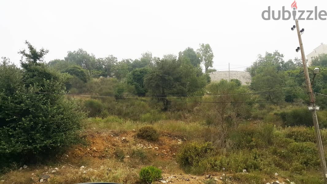 L14031-750 SQM Land With Great Green And Sea View for Sale In Bikfaya 1