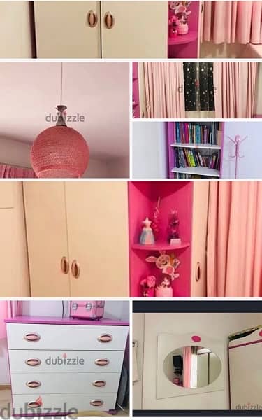Girly Bedroom BARBIE style White-Pink 1