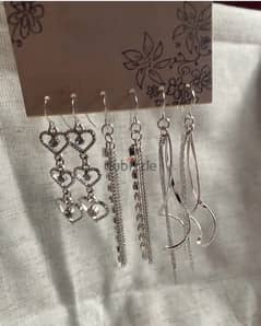 kohl’s earrings  3 pairs