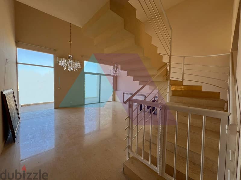 250 m2 duplex apartment+open mountain/sea view for sale in Jbeil Town 0