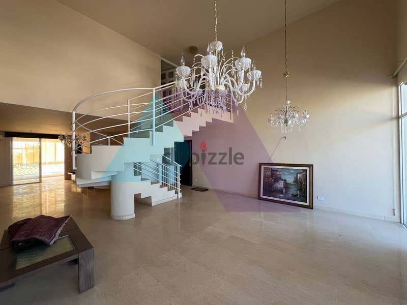 250 m2 duplex apartment+open mountain/sea view for sale in Jbeil Town 4