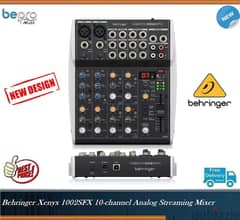 Behringer Xenyx 1002SFX 10-channel Analog Streaming Mixer 0