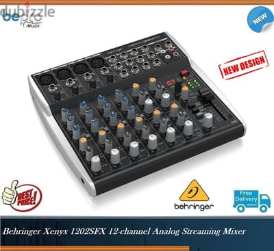 Behringer Xenyx 1202SFX 12-channel Analog Streaming Mixer