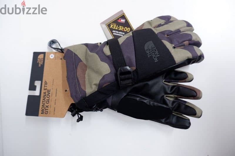 The North Face Montana Etip Gortex Camo Ski Gloves (size L) 1