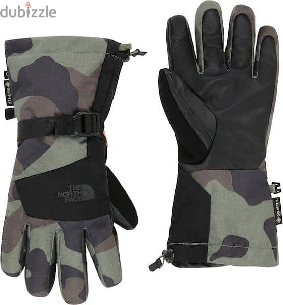 The North Face Montana Etip Gortex Camo Ski Gloves (size L) 2