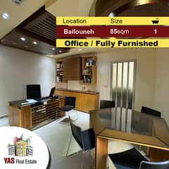 Ballouneh 85m2 | Office | Ultra Prime Location | Fully Furnished | Cat