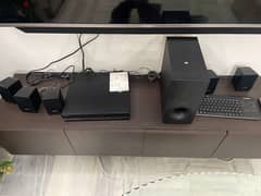 sony stereo not used 5 small speakers and 1 big speaker