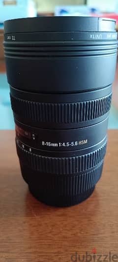 Sigma lens 8-16 mm for Canon DSLR (fish eye) 0