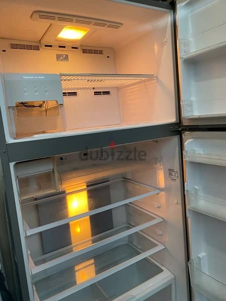 used silver fridge and freezer in good condition 0