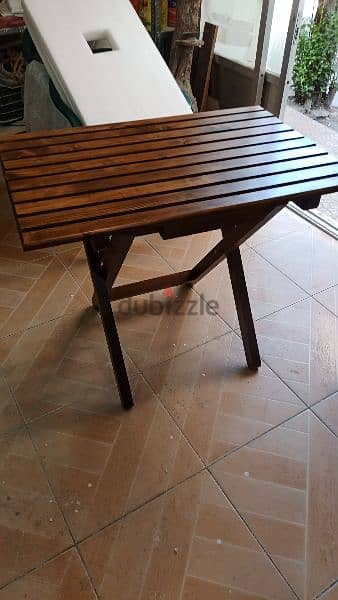 wood portable table 1