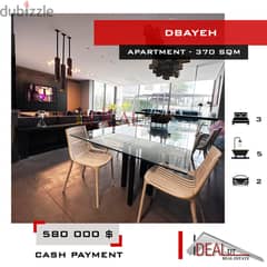 Fully furnished apartment for sale in dbayeh 370 SQM REF#EA15146 0