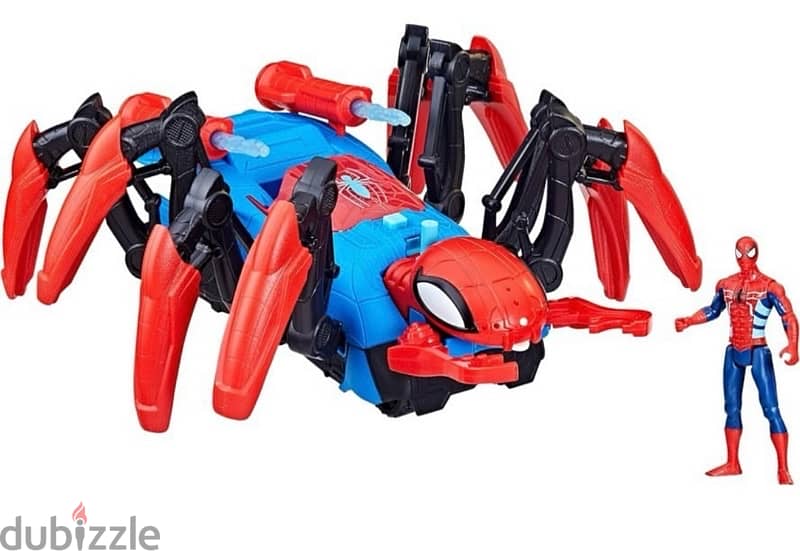 Marvel Crawl ‘N Blast Spider, Car Playset and Spider-man 1
