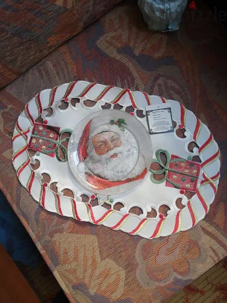 Christmas glass plate and table decor 4